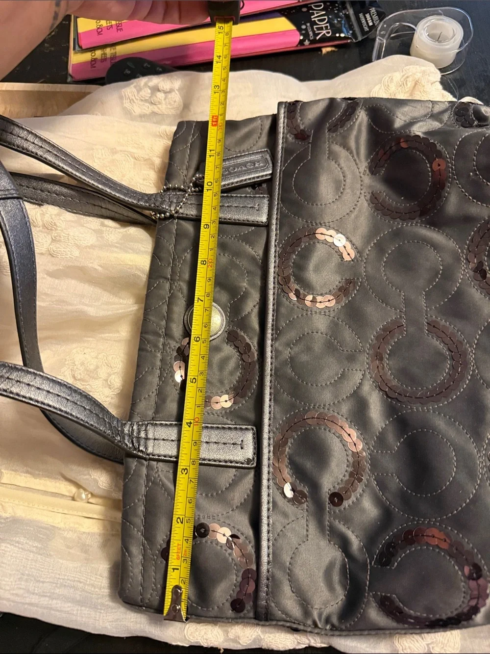 Coach tote gray